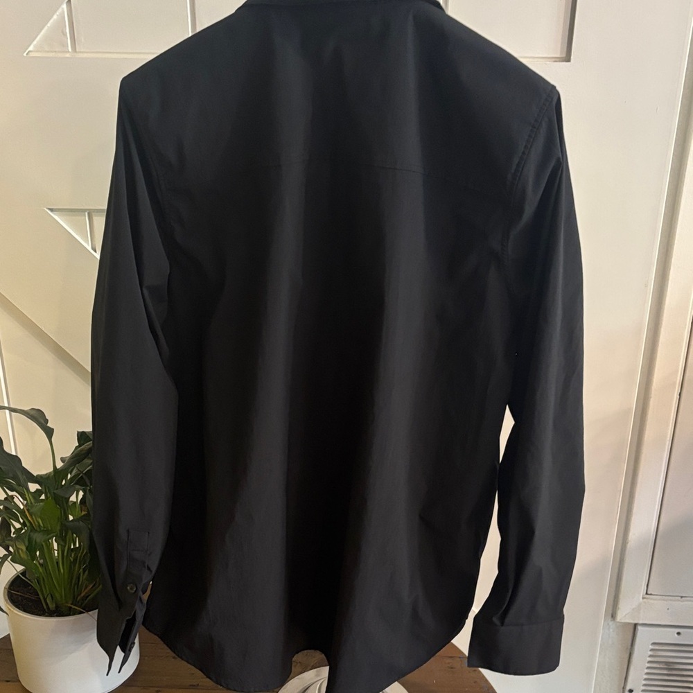 Athleta Black Shirt button down. Large - Picture 6 of 8